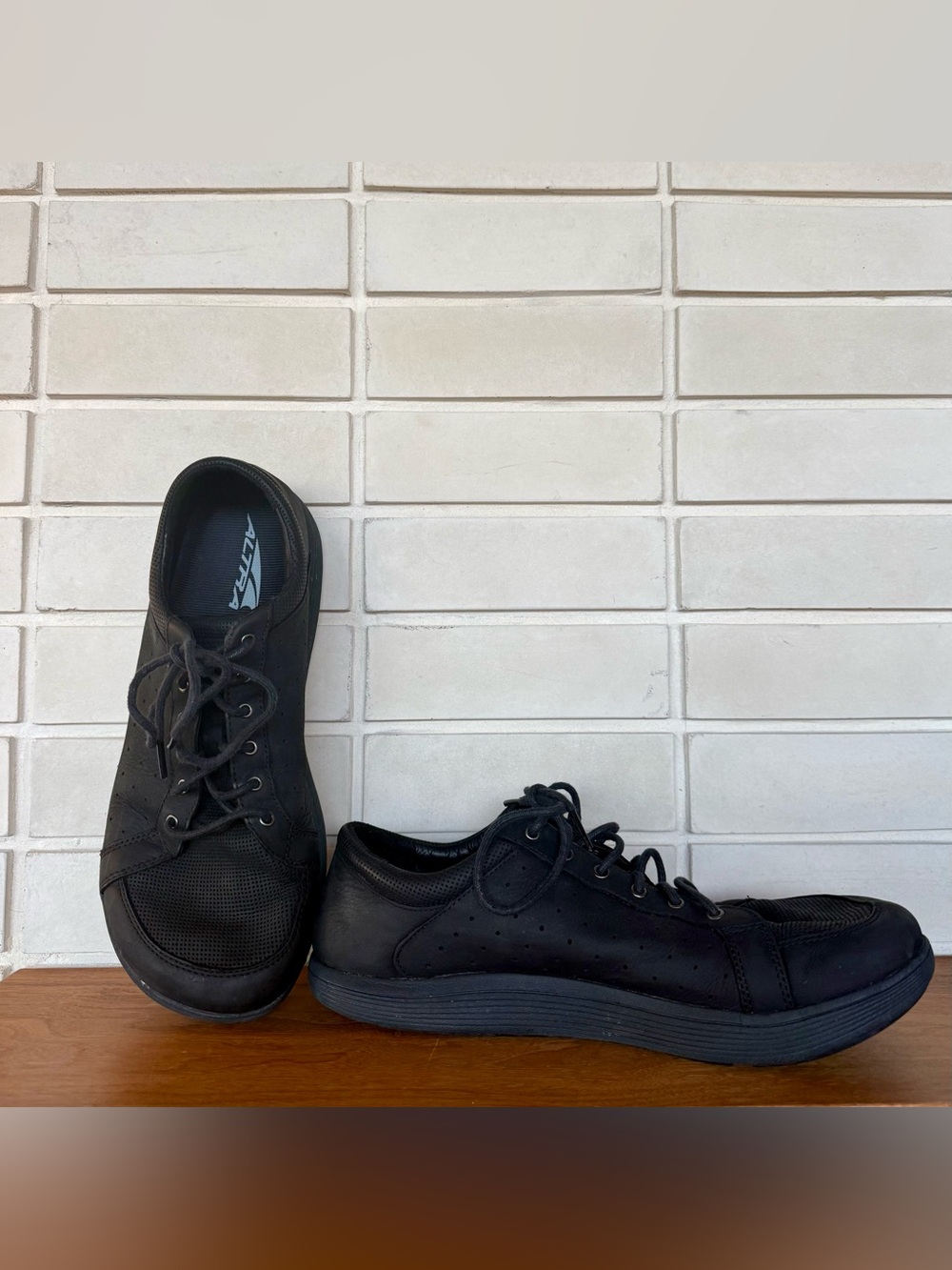 Altra Smith Boot Men's Leather Sneakers * US 11.5 * FootShape Black